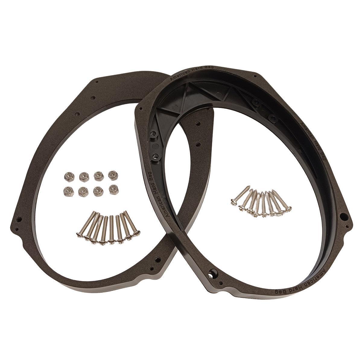 Harley 5×7 to 6×9 Speaker Adapter Kit for Saddlebag Lids – 1998–2013