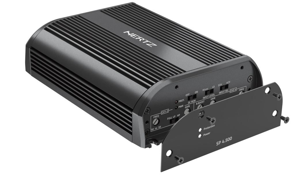 Hertz SP4.500 — Advanced 4-Channel Class-D Motorcycle Amplifier (520W RMS / 130W x4 @ 2Ω)