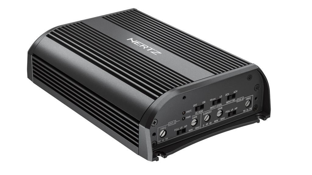 Hertz SP4.500 — Advanced 4-Channel Class-D Motorcycle Amplifier (520W RMS / 130W x4 @ 2Ω)