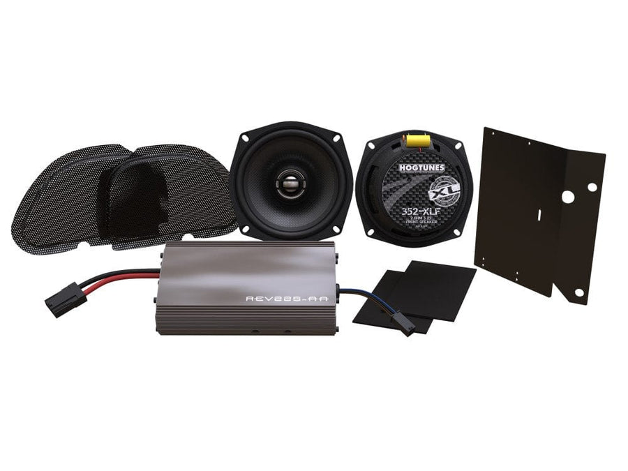 Hogtunes 225-RG-KIT-XL – REV 225-RM Amp & XL Front Speaker Kit for Road Glide (2015–2023)
