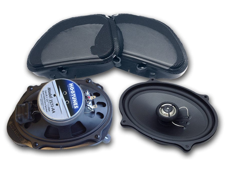 Hogtunes 3572-AA – 5×7" Replacement Front Speakers for Road Glide (1998–2013)
