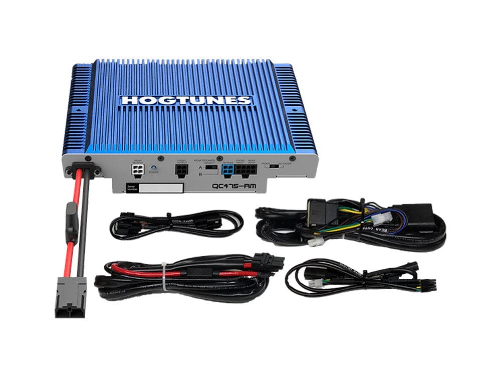 Hogtunes QC 475-RM – QuadCast 4-Channel Class D Amplifier with R.E.M.I.T.