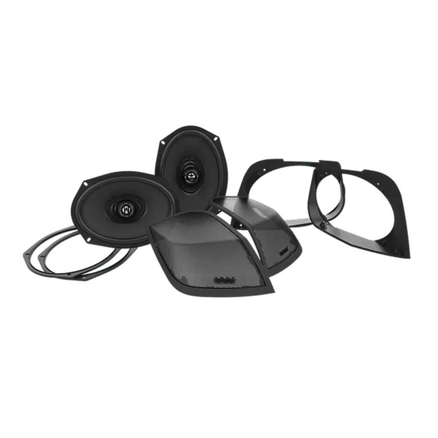 Hogtunes Retro 692-LID-RM – 6×9 Saddlebag Cut-In Kit with Speakers for Harley Touring (2014–2023)