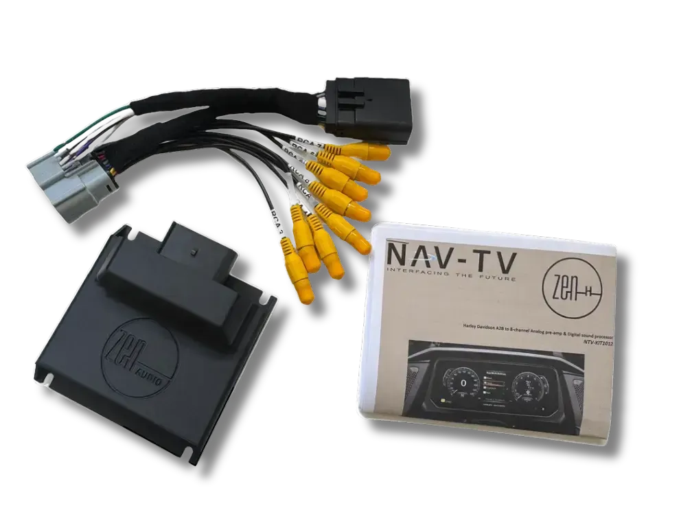 NAV-TV ZEN-H 8-Channel A2B Audio Interface for 2023.5+ Harley-Davidson Touring