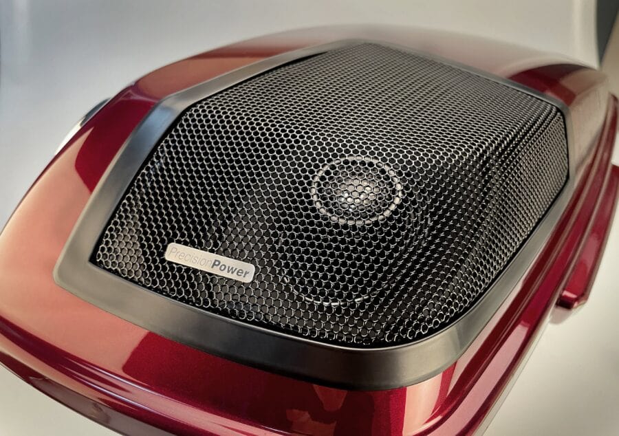 Precision Power HD13.SBS – 6×9" Saddlebag Lid Cut Kit with Grilles for 1998–2013 Harley-Davidson® Touring