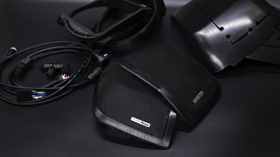 Precision Power HD14.SBS | 6x9” Saddlebag Lid Cut Kit with Grilles for 2014+ Harley-Davidson® Touring
