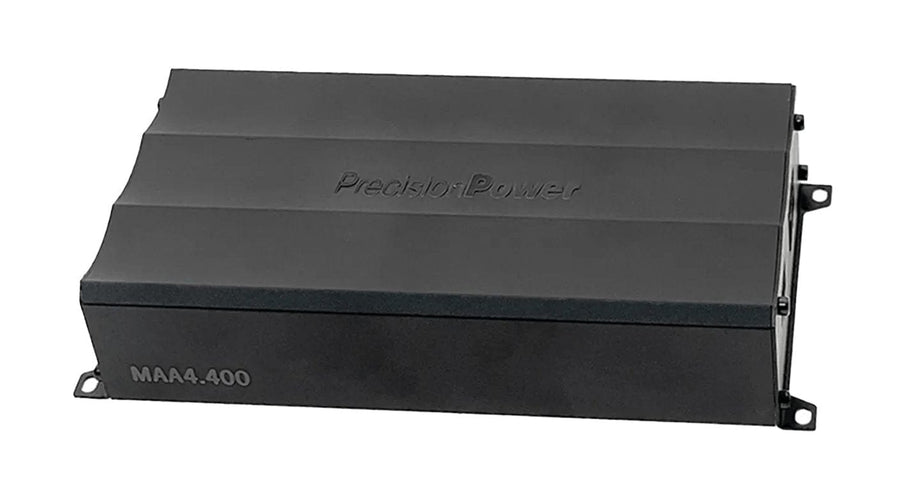 Precision Power MAA4.400 — Mini 4-Channel Class-D Amplifier for 1998–2023 Harley-Davidson Motorcycles (600W RMS / 150W x4 @ 2Ω)