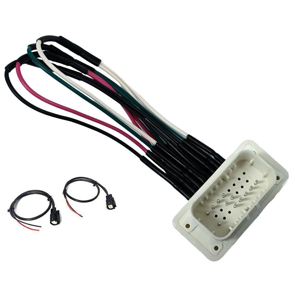 RF Rear Bypass Harness for Saddlebag-Mounted Factory Amplifier – Harley 2021–2023