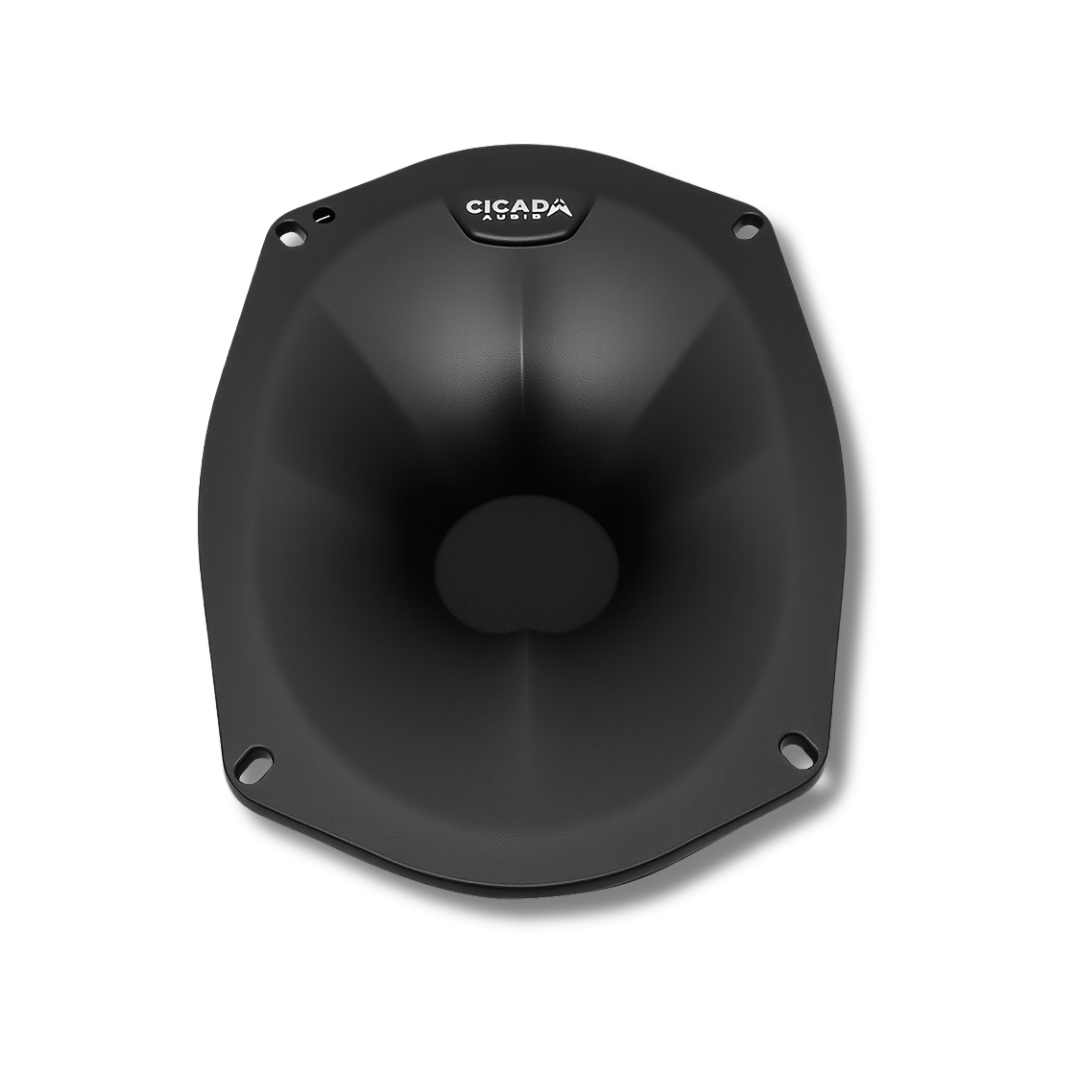 Cicada Audio RR3WG-69F — 6×9" Flat Acoustic Waveguide for RR2TM & RR3TM Tweeter Motors (Pair)