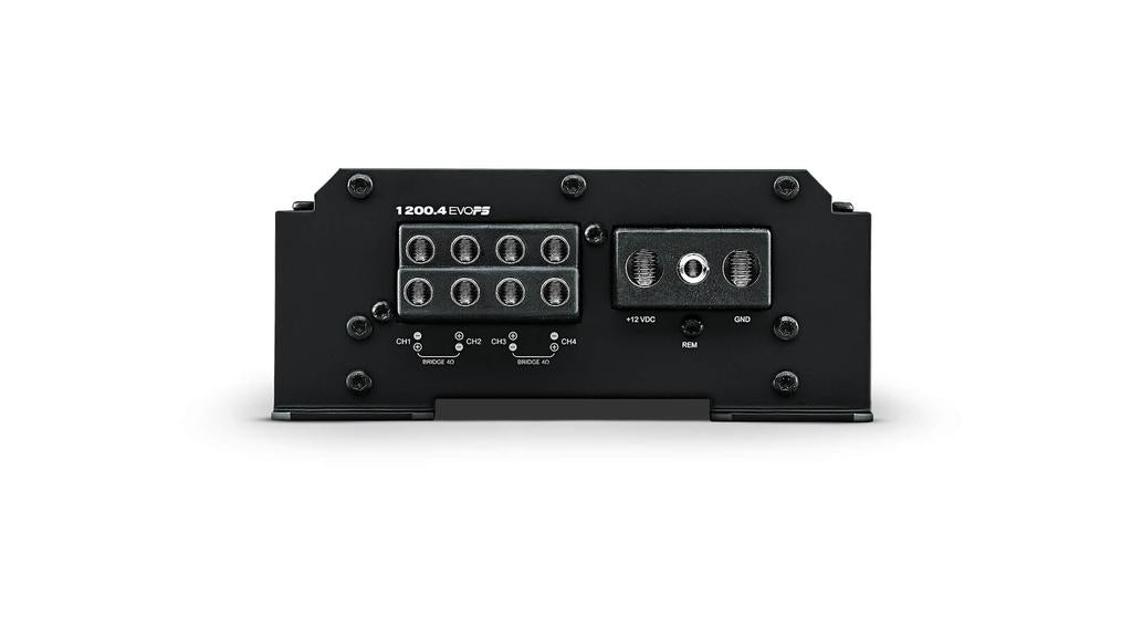 SounDigital EVO PS 1200.4 — Compact 4-Channel Class-D Motorcycle Amplifier (1,200W RMS / 300W x4)