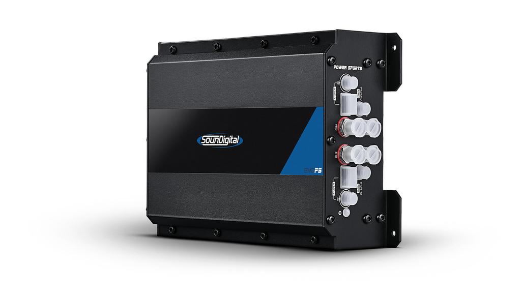 SounDigital EVO PS 2000.4 — Compact 4-Channel Class-D Motorcycle Amplifier (2,000W RMS / 500W x4 @ 1Ω)