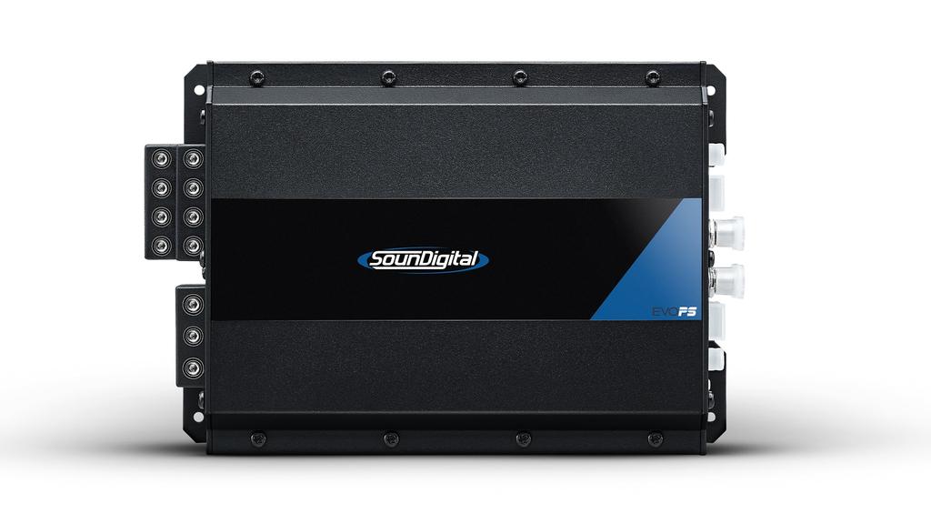 SounDigital EVO PS 2000.4 — Compact 4-Channel Class-D Motorcycle Amplifier (2,000W RMS / 500W x4 @ 1Ω)