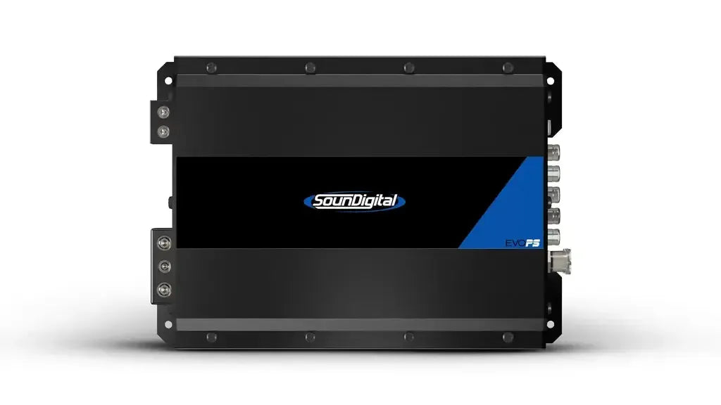 SounDigital EVO PS 2400.1 — 2400W Compact Class-D Monoblock Motorcycle Amplifier (2/4-Ohm Stable