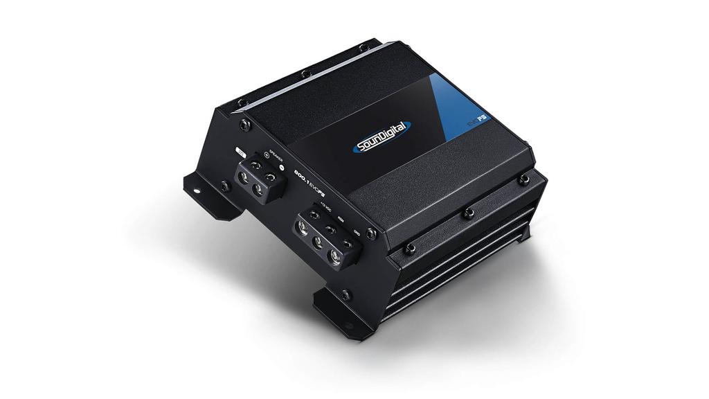 SounDigital EVO PS 800.1 — Compact 1-Channel Class-D Motorcycle Subwoofer Amplifier (800W RMS @ 2Ω)