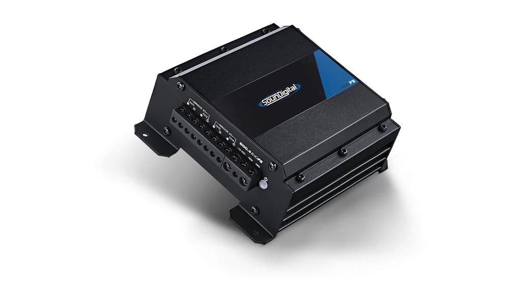 SounDigital EVO PS 800.4 — Compact 4-Channel Class-D Motorcycle Amplifier (800W RMS / 200W x4 @ 2Ω)