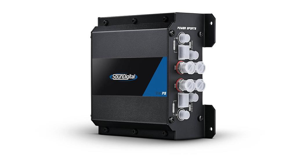 SounDigital EVO PS 800.4 — Compact 4-Channel Class-D Motorcycle Amplifier (800W RMS / 200W x4 @ 2Ω)