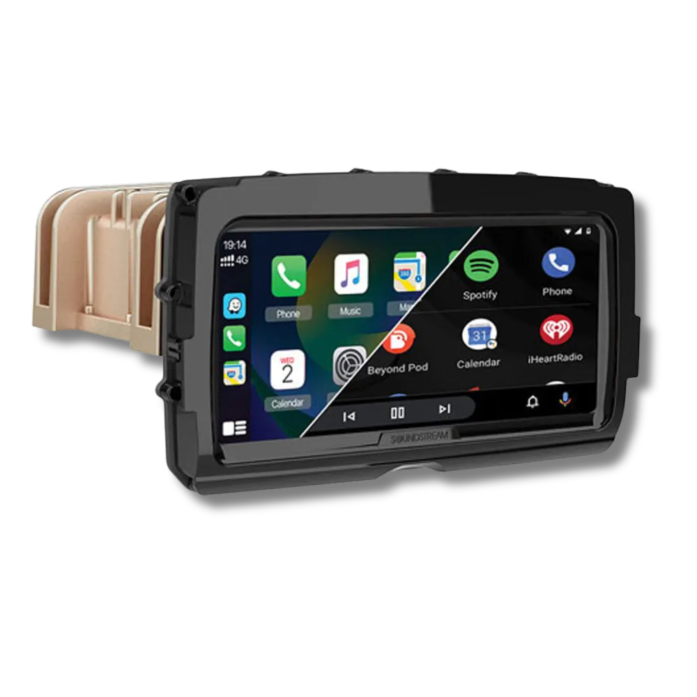 SoundStream HDHU.V2 8.3” Plug & Play Head Unit With Wireless Apple CarPlay And Android Auto For 2014-2023 Harley Davidson® Touring Motorcycles