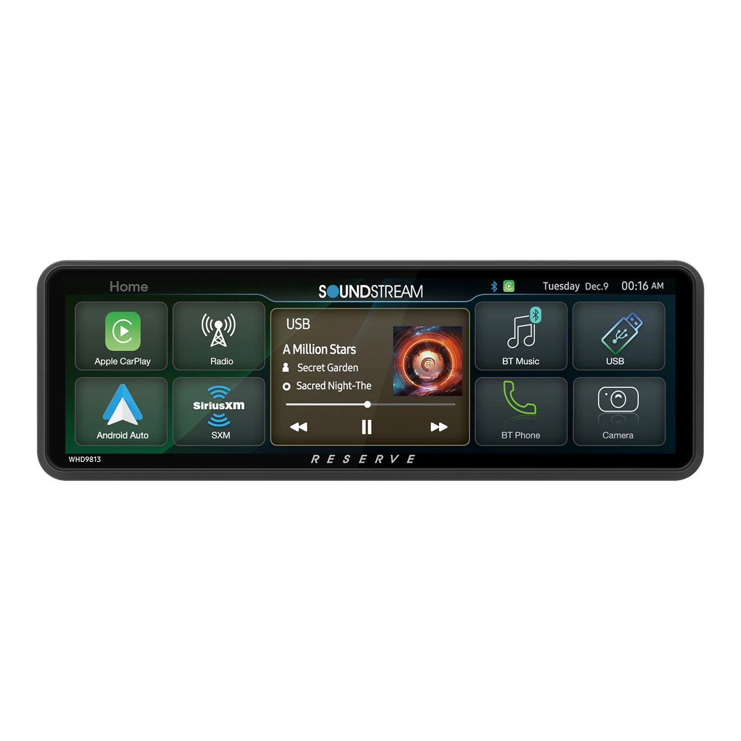 SoundStream WHD.9813 Wireless CarPlay Head Unit – 1998–2013 Harley Touring