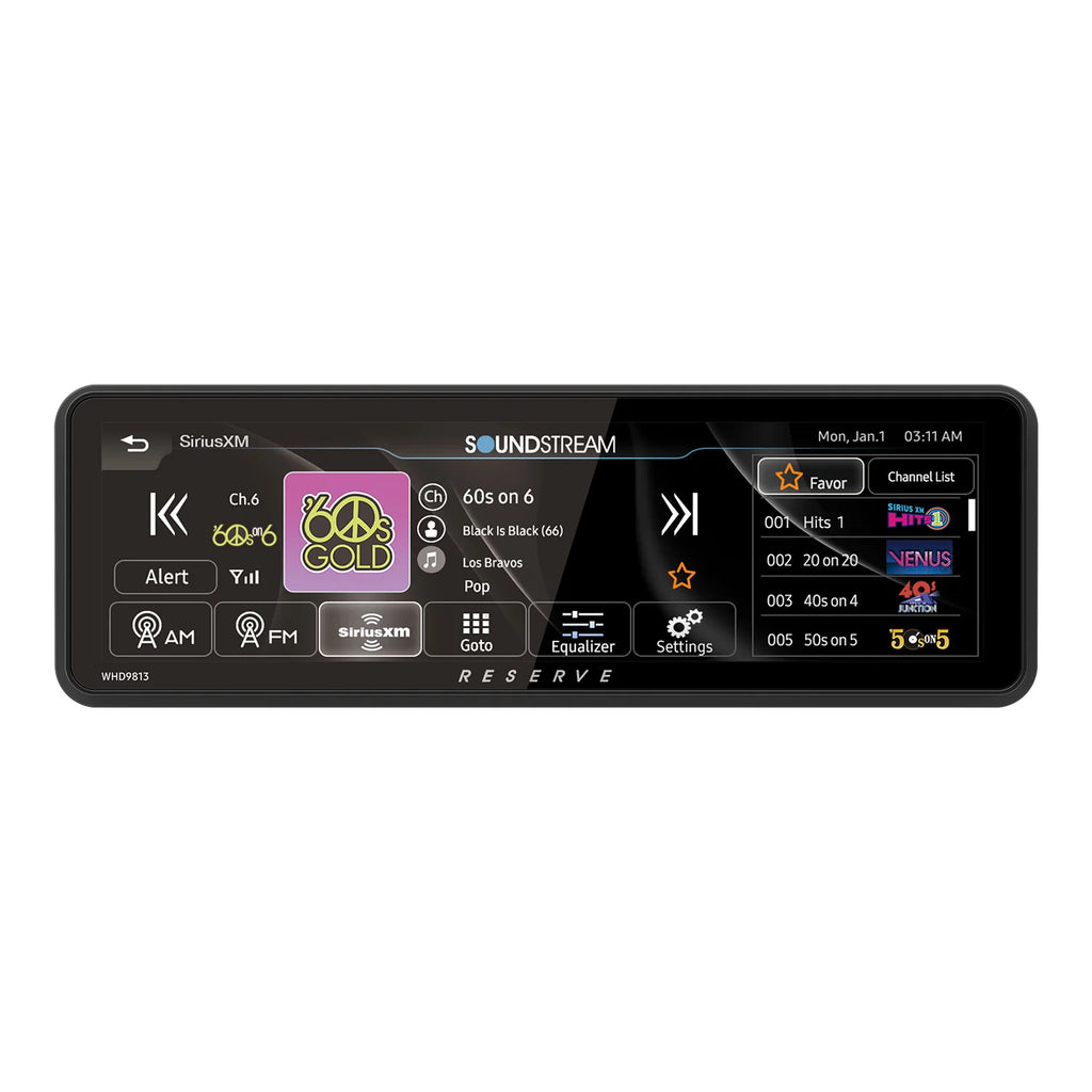 SoundStream WHD.9813 Wireless CarPlay Head Unit – 1998–2013 Harley Touring