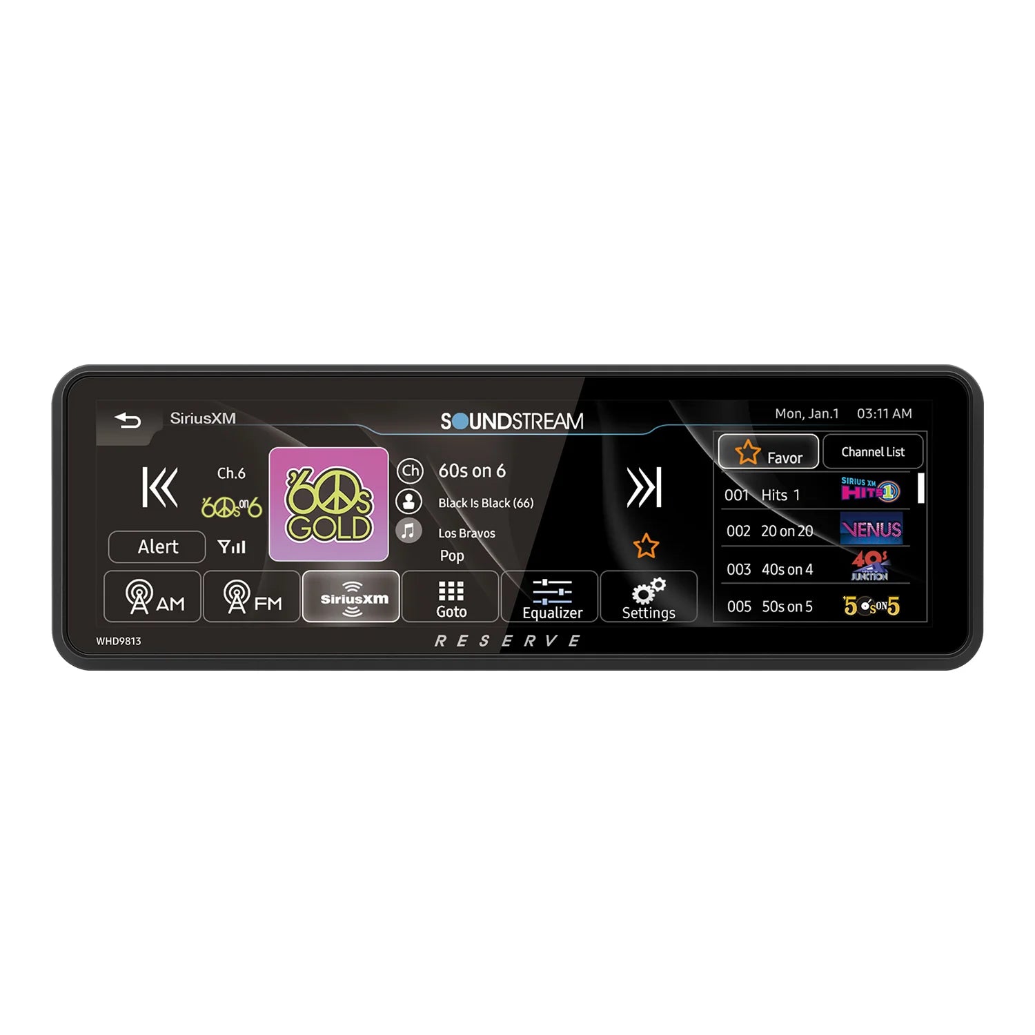 SoundStream WHD.9813 Wireless CarPlay Head Unit – 1998–2013 Harley Touring