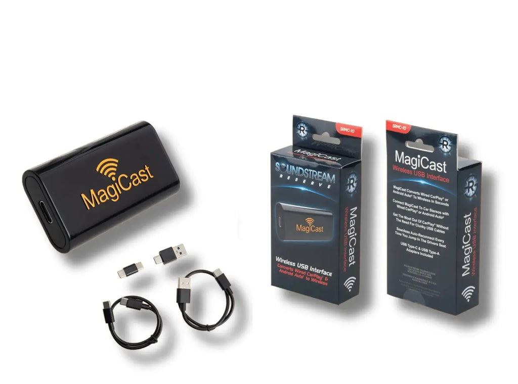 Soundstream MagiCast Wireless CarPlay Android Auto USB Interface