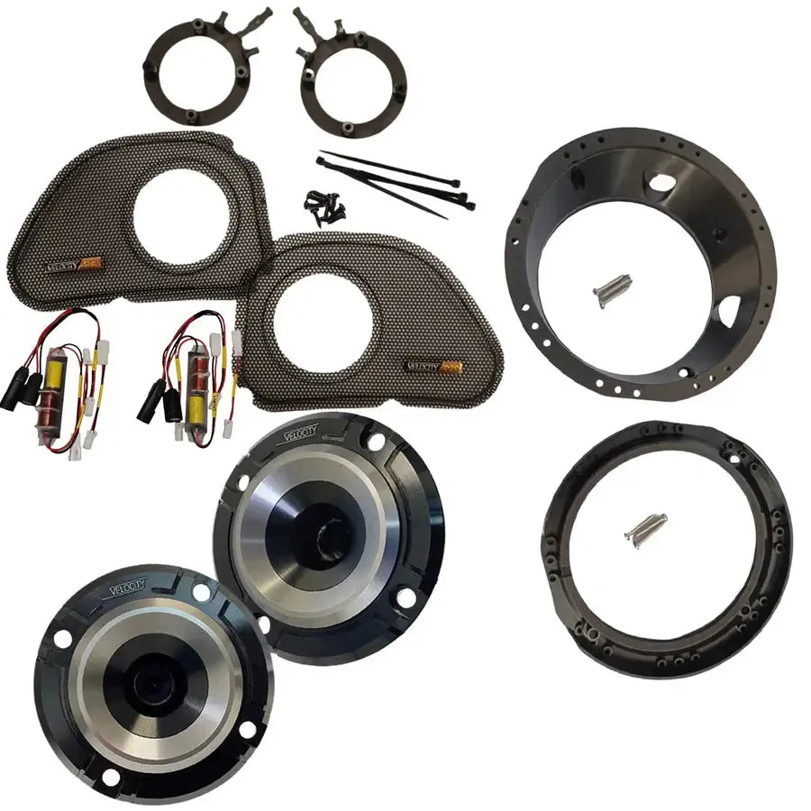 Velocity 1998–2013 Road Glide Horn-Loaded Speaker Grills