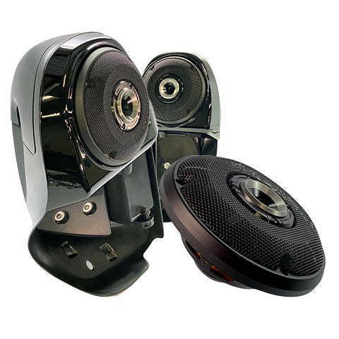 Velocity OverDrive Shallow Horn Grills for Harley Lowers or Tour-Pak