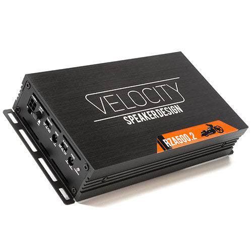 Velocity RZA500.2 — 2-Channel Class-D Amplifier for Harley-Davidson (550W RMS / 275W x2 @ 2Ω)