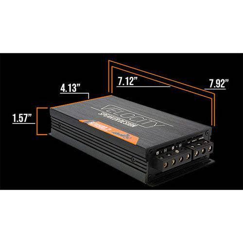Velocity RZA500.2 Twin — Dual 2-Channel Class-D Amplifier Combo for Harley-Davidson (400W RMS / 100W x4)