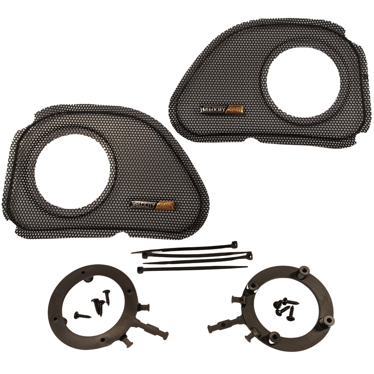 Velocity Road Glide Fairing Speaker Grilles with Tweeter Provision — 1998–2013 Sharknose Fairing