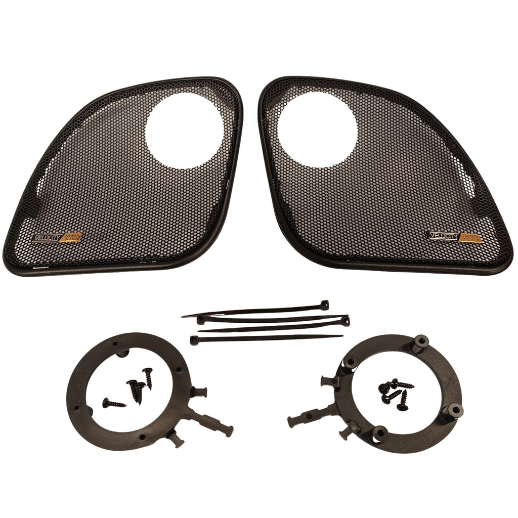 Velocity Road Glide Fairing Speaker Grilles with Tweeter Provision — 2015–2023 Sharknose Fairing