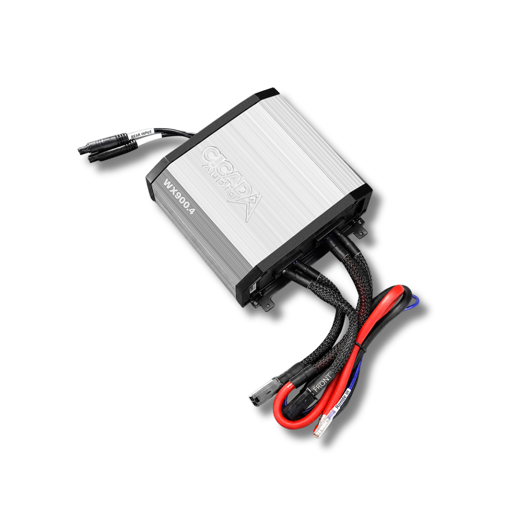 Cicada Audio WX900.4 – Waterproof 4-Channel Amplifier (225W x4 @ 2Ω)