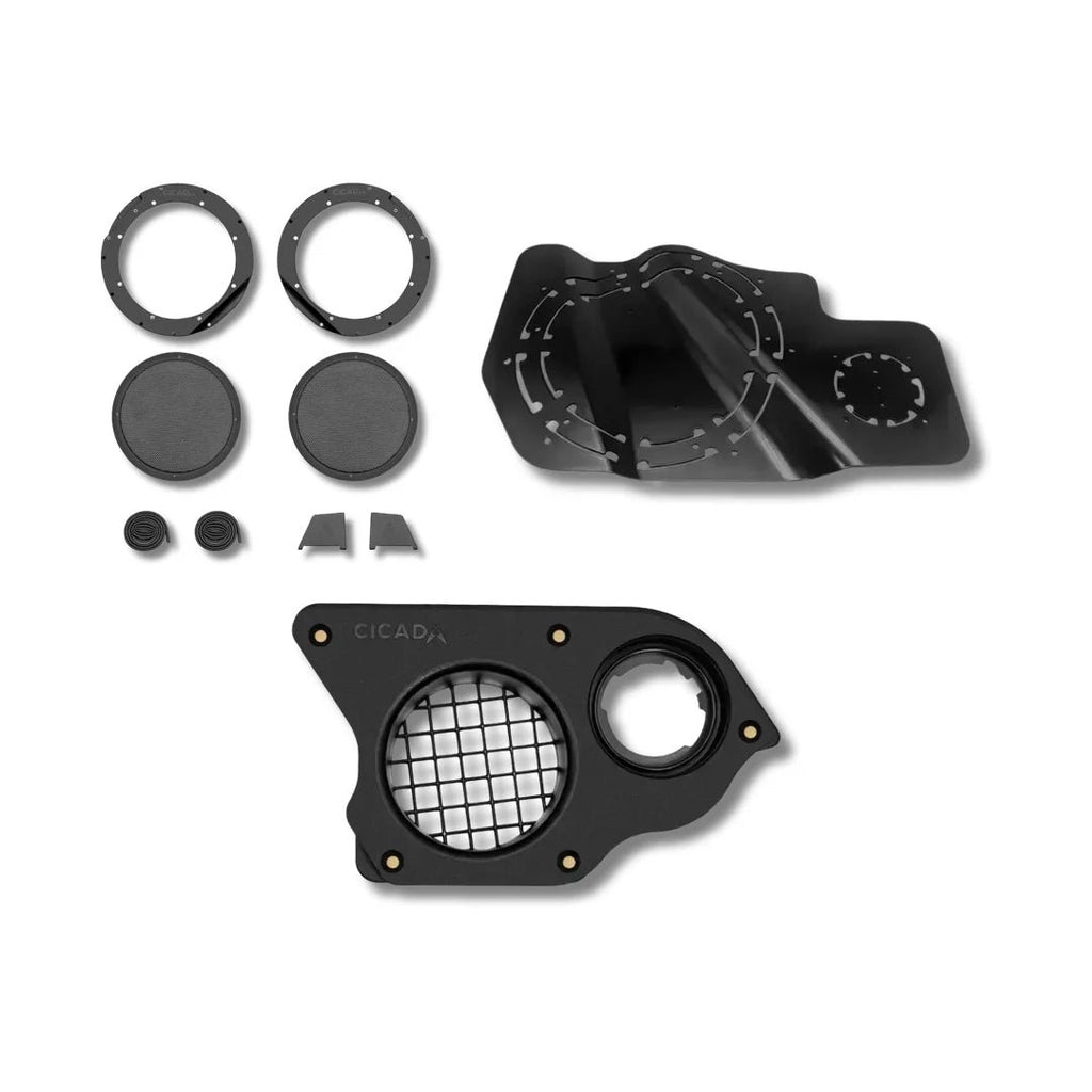 Cicada 24HD Saddlebag Mid-Bass & Port Install Bundle